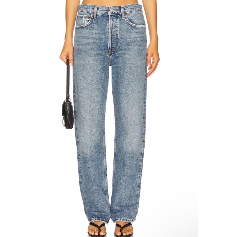 AGOLDE‎ Fran Low Slung Easy Straight Jeans in Force Size 28